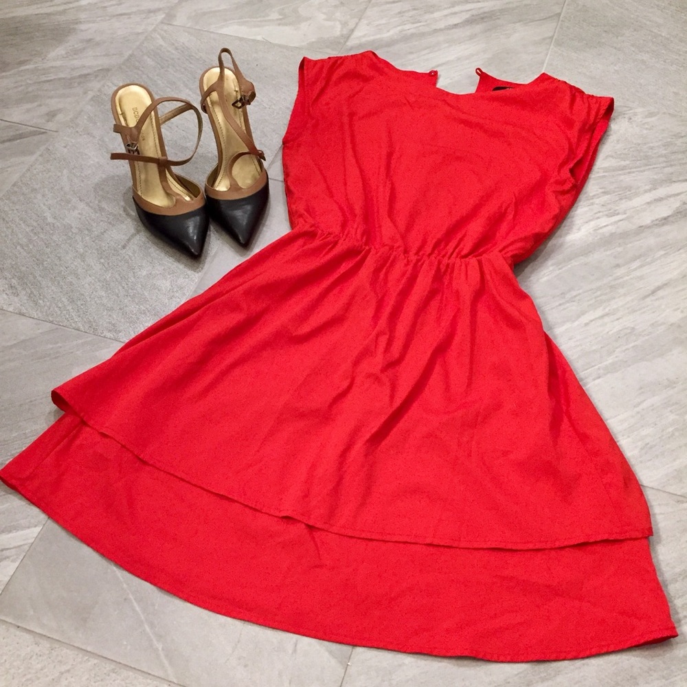 H&M Summer Red Dress Size 2